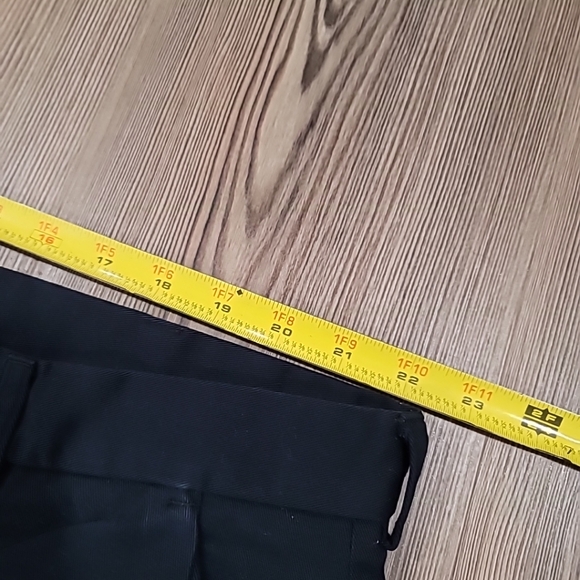 Haggar Dress Pants Mens 44 X 32 Navy Blue Cotton Stretch Classic Fit Formal - Picture 6 of 9